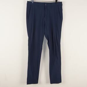 Lululemon Navy Blue Commission Slim Fit Pants Mens Sz 32 x 32
